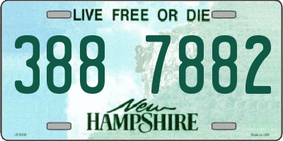 NH license plate 3887882