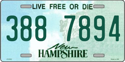 NH license plate 3887894