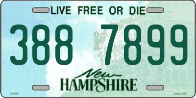 NH license plate 3887899