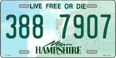 NH license plate 3887907