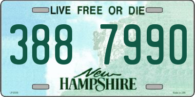 NH license plate 3887990