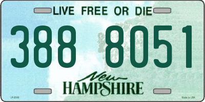 NH license plate 3888051