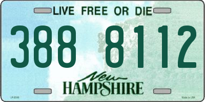 NH license plate 3888112