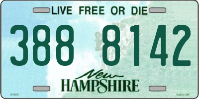 NH license plate 3888142