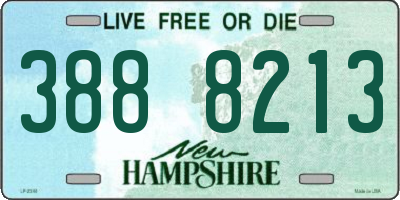 NH license plate 3888213