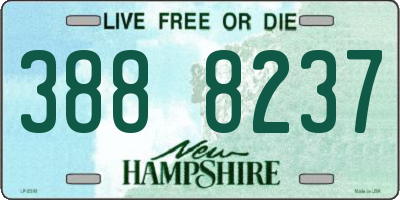 NH license plate 3888237