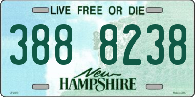 NH license plate 3888238