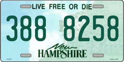 NH license plate 3888258