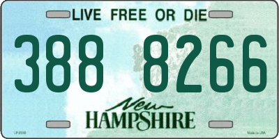 NH license plate 3888266