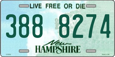 NH license plate 3888274