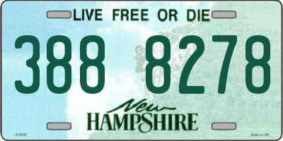 NH license plate 3888278