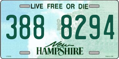 NH license plate 3888294