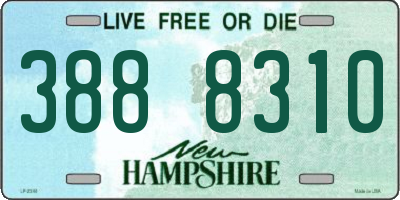 NH license plate 3888310