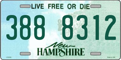 NH license plate 3888312