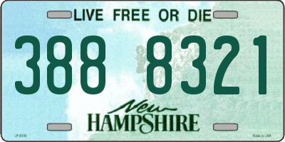 NH license plate 3888321