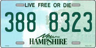 NH license plate 3888323
