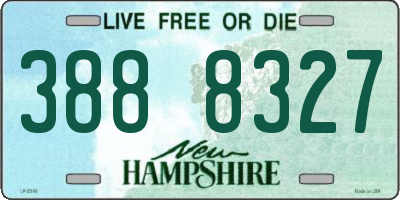 NH license plate 3888327