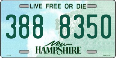 NH license plate 3888350