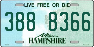 NH license plate 3888366
