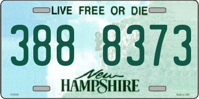 NH license plate 3888373