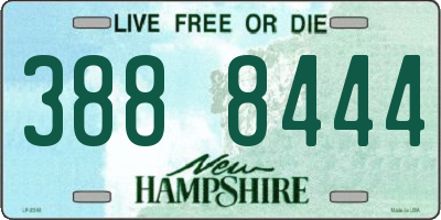 NH license plate 3888444