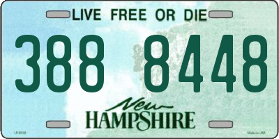 NH license plate 3888448