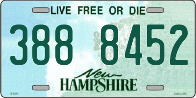 NH license plate 3888452