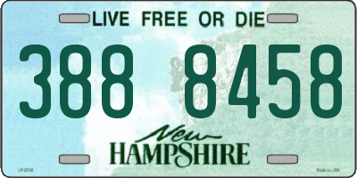 NH license plate 3888458