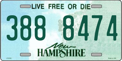 NH license plate 3888474