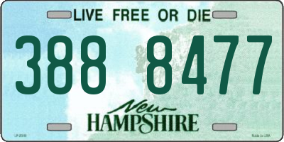 NH license plate 3888477