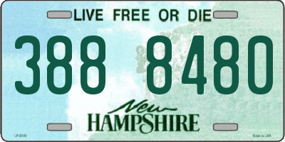NH license plate 3888480