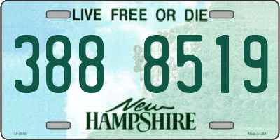 NH license plate 3888519