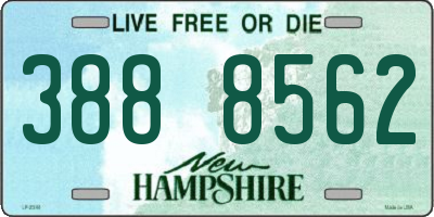 NH license plate 3888562