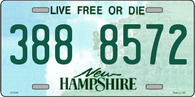 NH license plate 3888572