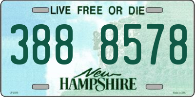 NH license plate 3888578