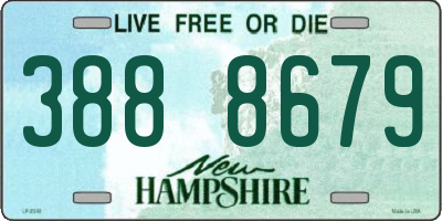 NH license plate 3888679