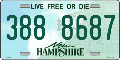 NH license plate 3888687