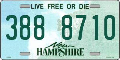 NH license plate 3888710