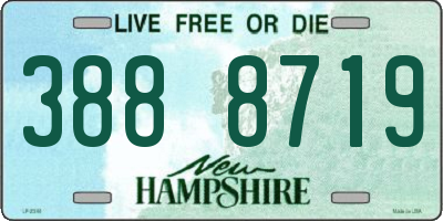 NH license plate 3888719