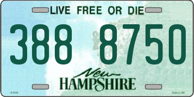 NH license plate 3888750