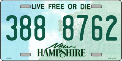 NH license plate 3888762