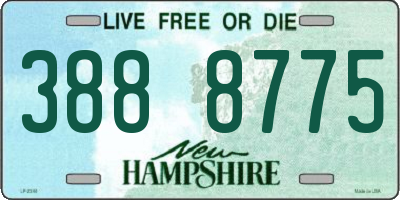 NH license plate 3888775