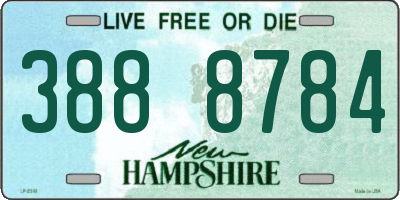 NH license plate 3888784