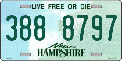 NH license plate 3888797