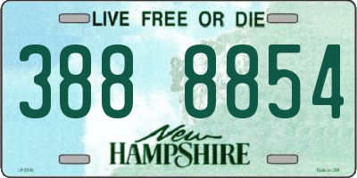NH license plate 3888854