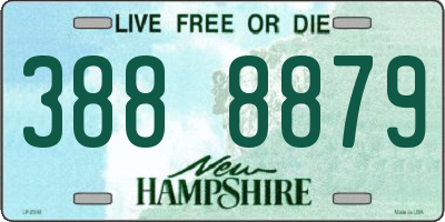 NH license plate 3888879