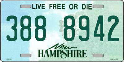NH license plate 3888942
