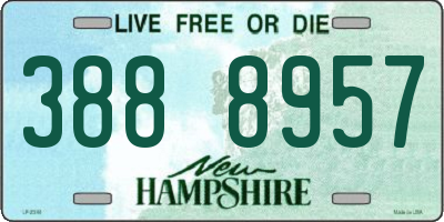 NH license plate 3888957