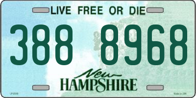 NH license plate 3888968