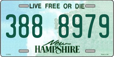 NH license plate 3888979